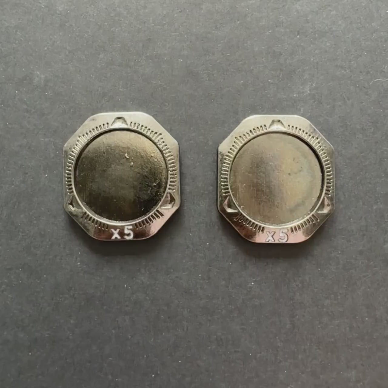 25x Multiplier Tokens for Board Games, Ark Nova, Wyrmspan, double-sided (x2, x5 on each side)