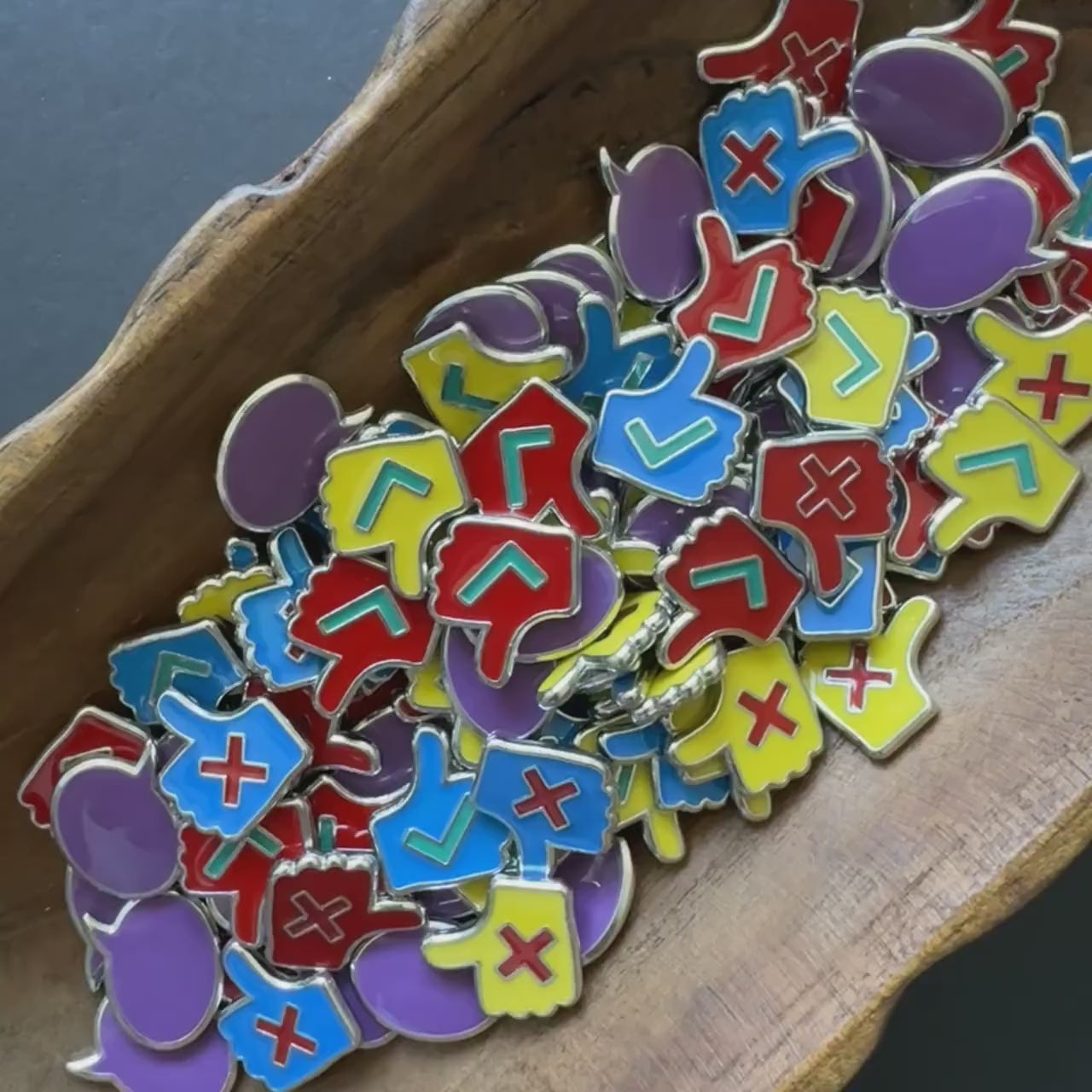 110x Hegemony Board Game Metal Upgrade Tokens, 35x Influence and 75x Voting Tokens (double-sided)