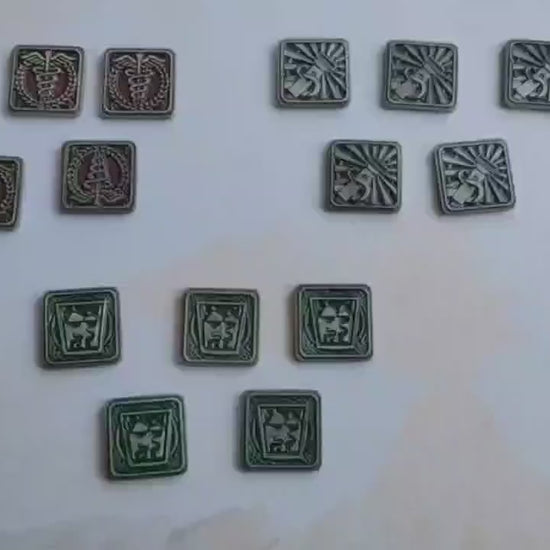 5 Strange Solution Flashlight First Aid Tokens for Arkham Horror LCG (metal, 25mm in diameter)