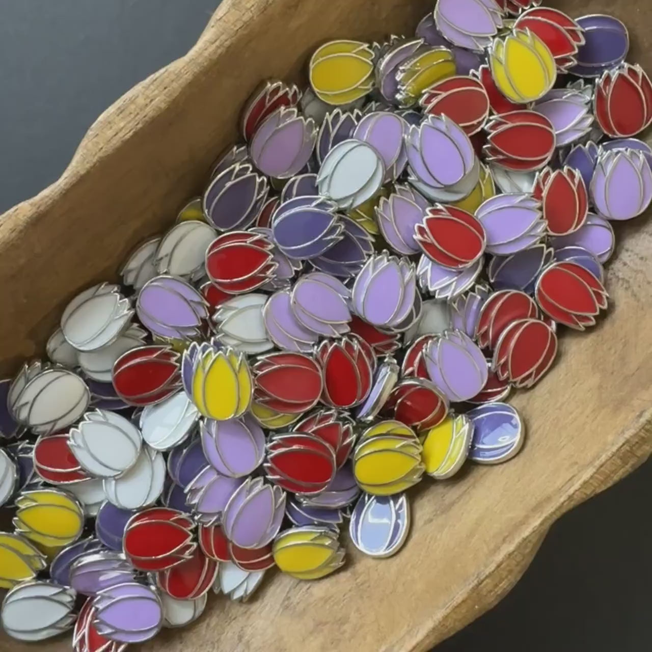 195x Metal Upgrade Tulip Tokens, Windmill Valley Board Game