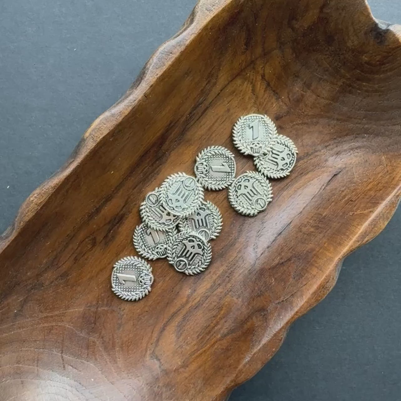 Generic Tokens, Board Game Money Coins, Cthulhu Themed Metal Coin (Double-Sided)