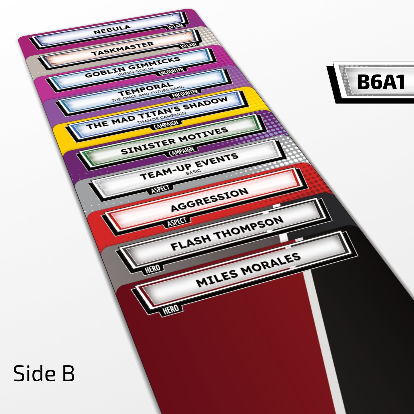 All-In Bundle - Marvel Champions Dividers - Phase 1-6 (CORE, RoRS, TGMW, TMTS, SINm, MGEn) & Aspect - 197pcs (B5A1/B5A2) + 2 Extra for Free